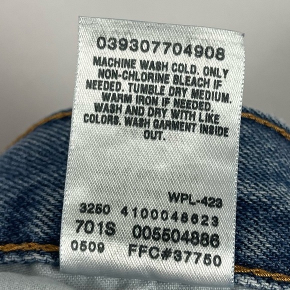 Levi's 550 Size 36 X 32 Straight Leg Retro Jeans Rugged Cotton Baggy - Picture 6 of 7